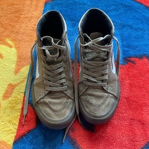 High top light brown vans !